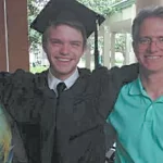 A sober teenager with his parents.